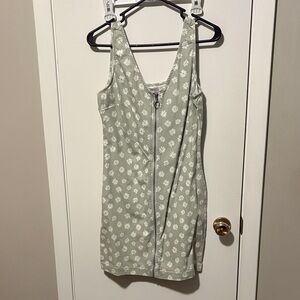 Floral Zip-Front Dress